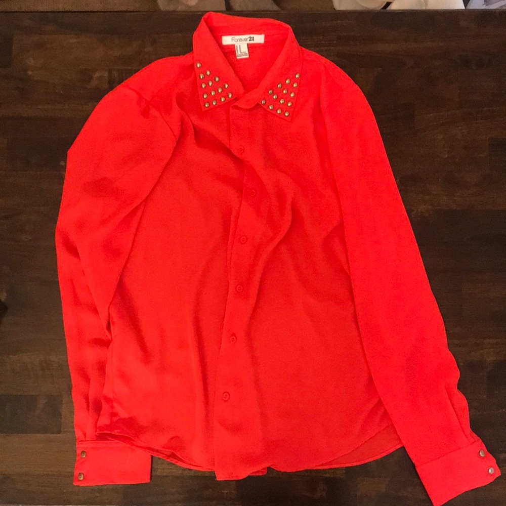 Forever 21 button up blouse